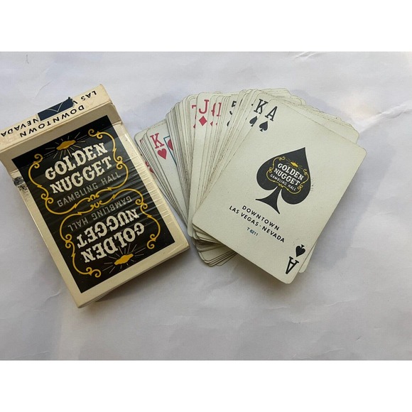 Golden Nugget Playing Cards Type 3 And 4 Black, Red , Green 70s-80s Casino Poker - Picture 3 of 16